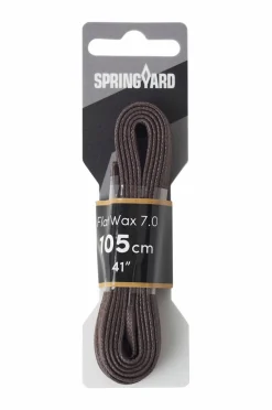 Springyard Snørebånd Flat Wax 7.0 Dark brown Online