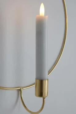 Star Trading CANDLE RING vægdekoration inkl. LED-lys Messing Best