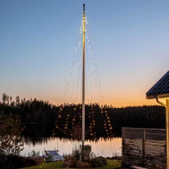 Star Trading Udendørsbelysning>Flagstangsbelysning Skinnende varm hvid Sort