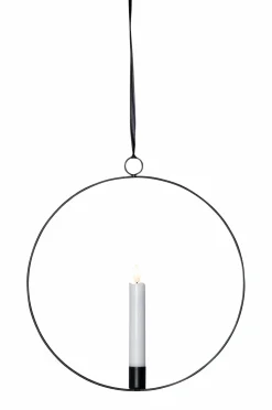 Star Trading Julepynt>Indendørsdekoration Flamme ring, Sort