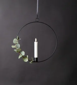 Star Trading Julepynt>Indendørsdekoration Flamme ring, Sort