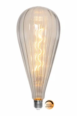 Star Trading Lyskilder>LED E27 P125 Line Klar Glas