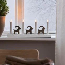 Star Trading Julebelysning>Lysestage Bruse Brun