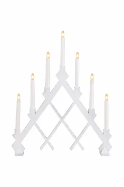 Star Trading Julebelysning>Lysestage Rut White