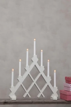 Star Trading Julebelysning>Lysestage Rut White