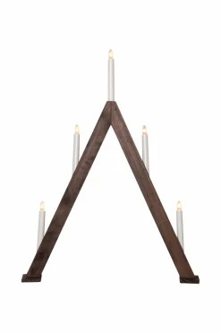 Star Trading Lysestage Albo 66cm Brun