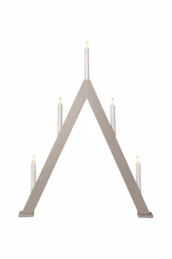 Star Trading Julebelysning>Lysestage Albo 66cm Beige