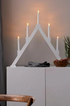 Star Trading Lysestage Torpa 5L Hvid New