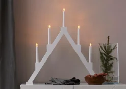 Star Trading Lysestage Torpa 5L Hvid New