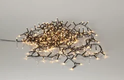 Star Trading Udendørsbelysning|Lyskæder>Lyskæde skinnende varm hvid 24m Sort