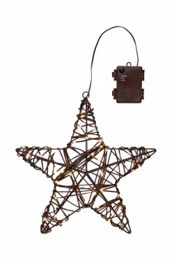 Star Trading Julepynt|Udendørsbelysning>Outdoordecoration Vicke Star 30 cm Brun