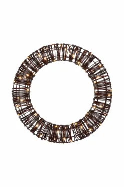 Star Trading Udendørsbelysning|Julebelysning>Outdoordecoration Vicke krans Brun