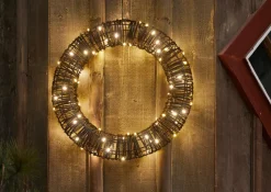 Star Trading Udendørsbelysning|Julebelysning>Outdoordecoration Vicke krans Brun