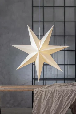 Star Trading Julebelysning>Paperstjerne almindelig 90 cm Hvid