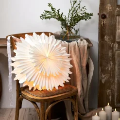 Star Trading Julepynt|Julebelysning>Paperstjerne krystal 50 cm Hvid