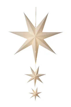 Star Trading Julebelysning>Papirstjerne Cassie Hvid
