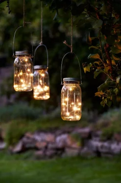 Star Trading Havepynt>Solcellelanterne Jamjar Transparent