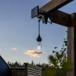 Star Trading Udendørsbelysning>Solcellelampe Solcelleledningssæt E27 Sort