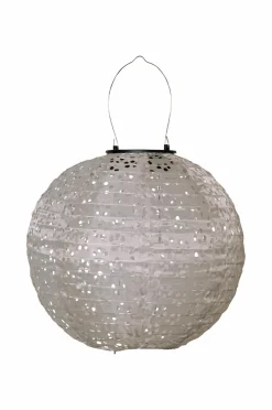 Star Trading Udendørsbelysning>Solcelledekoration Festa 25cm Beige