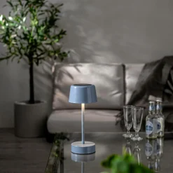 Star Trading Solcellebordlampe Solei Blå Best