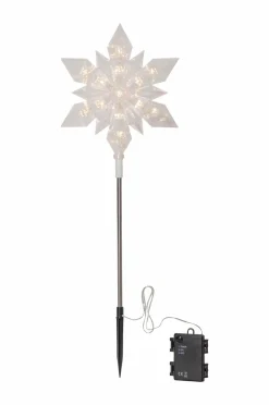 Star Trading Udendørdekoration Flocke højde 48 cm Transparent Sale