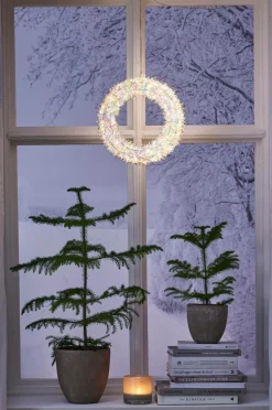 Star Trading Udendørsbelysning|Julebelysning>Udendørs krans Magic 30cm Hvid