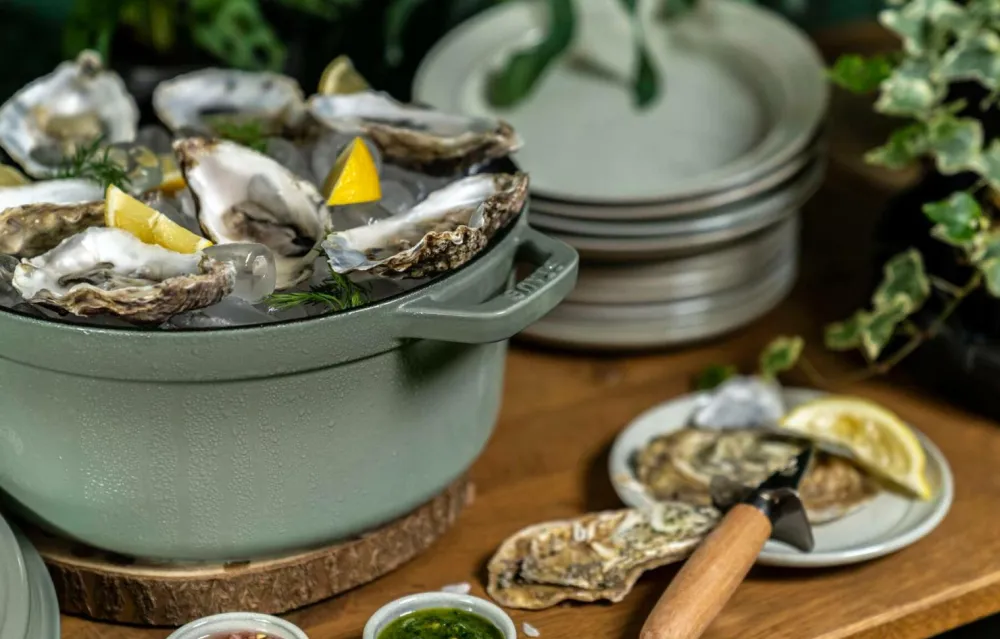 Staub Pander & Gryder>Gjutjärnsgryta 24 cm Eukalyptus Green