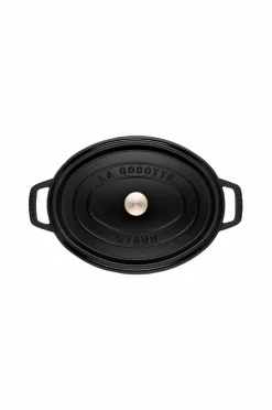 Staub Gryde La Cocotte oval 33 cm, 6,7 l Black Hot