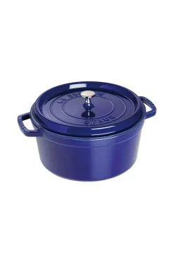 Staub Pander & Gryder>Gryde La Cocotte rund 30 cm, 8,35 l Dark-Blue Majolika
