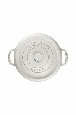 Staub Gryde La Cocotte rund 22 cm, 2,6 l White Truffle Discount
