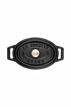 Staub Gryde La Cocotte oval 11 cm, 0,25 l Black Hot