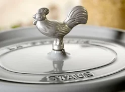 Staub Pander & Gryder>Knop i metal Hane Nikkelpletteret messing