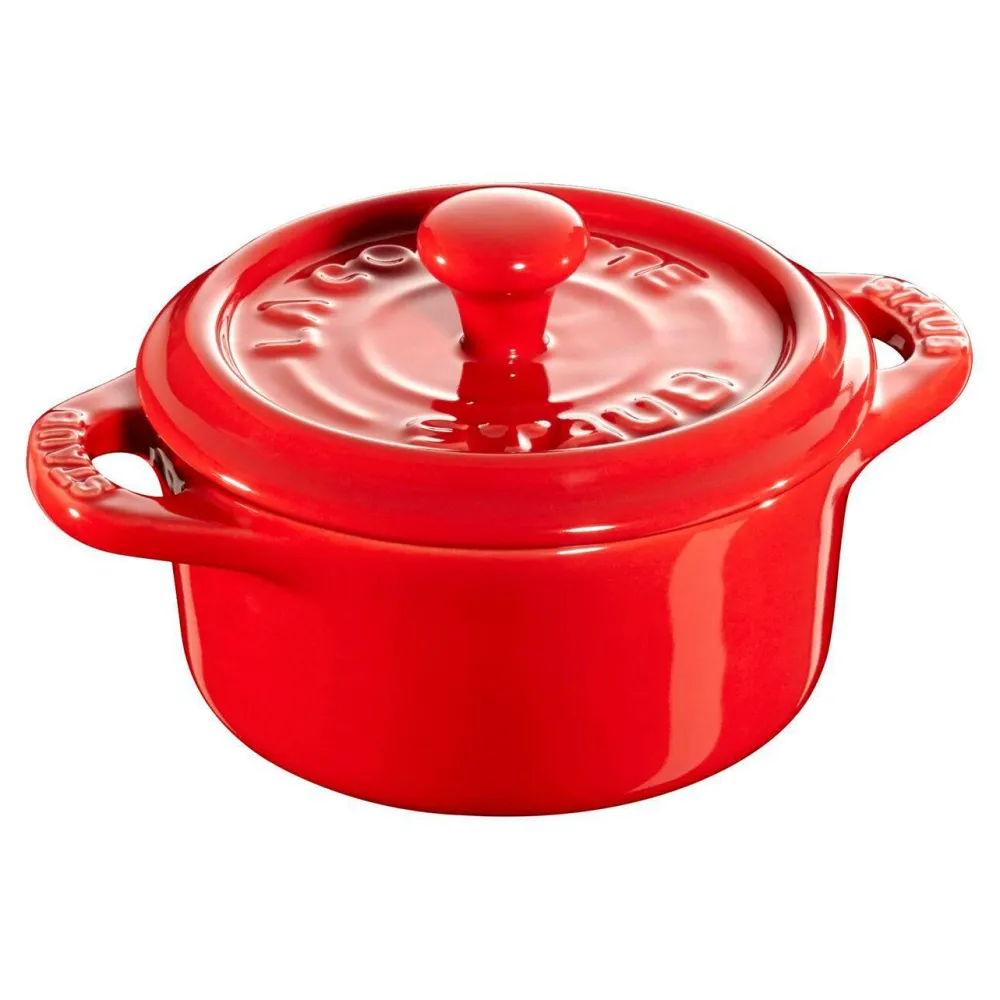 Staub Minigryde rund 10 cm, 0,2 l Cherry red