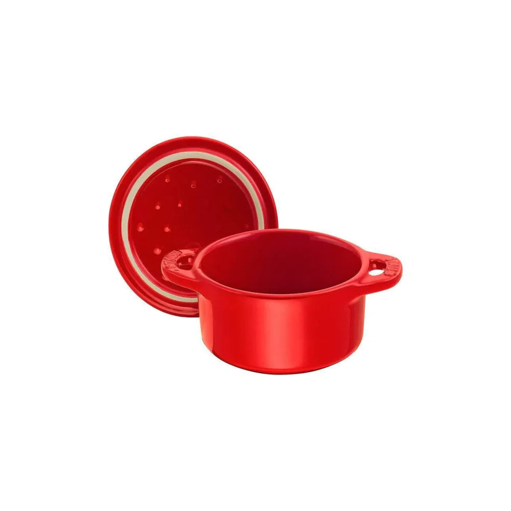 Staub Minigryde rund 10 cm, 0,2 l Cherry red