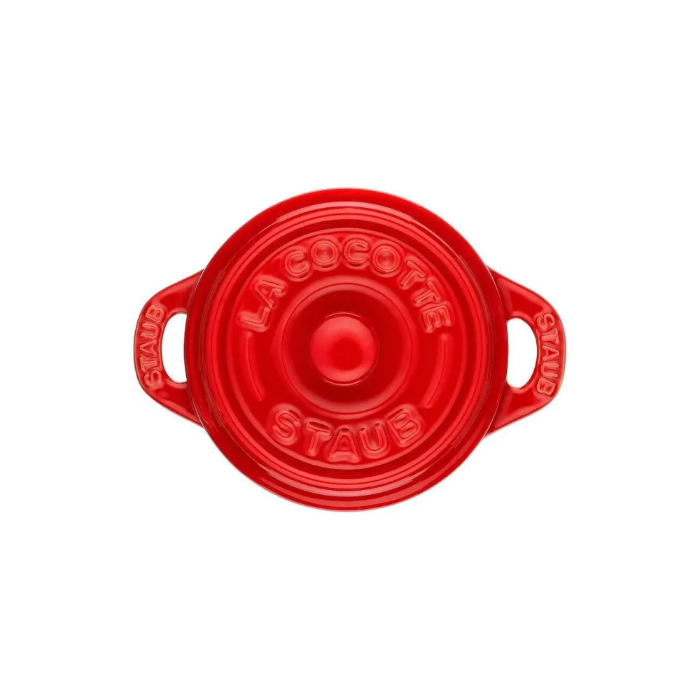 Staub Minigryde rund 10 cm, 0,2 l Cherry red