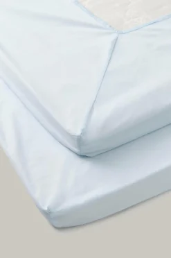 Staycation Lagener>Konvolutark Magnificent i vasket bomuld Lyseblå