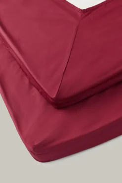 Staycation Lagener>Konvolutark Magnificent i vasket bomuld Vinrød