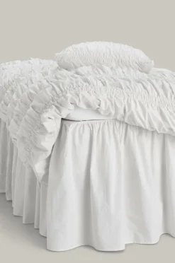 Staycation Sengekappe Loosed i bomuldspercale Hvid