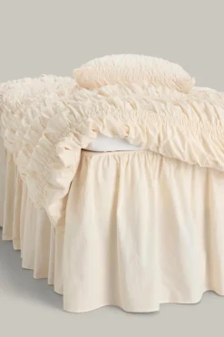 Staycation Sengekappe Loosed i bomuldspercale Cremet hvid Sale