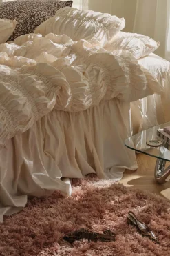 Staycation Sengekapper>Sengekappe Loosed i bomuldspercale Cremet hvid