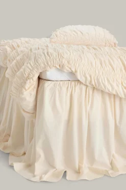 Staycation Sengekapper>Sengekappe Loosed i bomuldspercale Cremet hvid