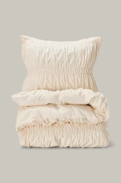 Staycation Dynebetræk|Sengesæt>Sengesæt Loosed i bomuldspercale Cremehvid