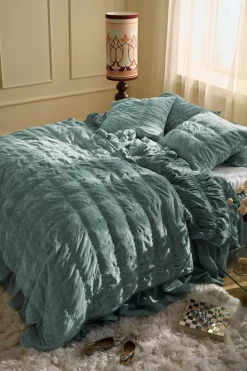 Staycation Sengetæpper>Sengetæppe Pleasent Ljus blågrön