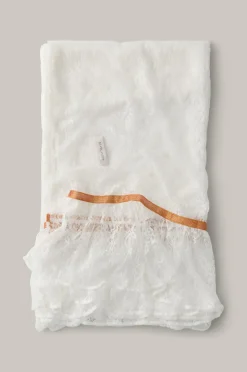 Staycation Sjalplaid Able i blonde Hvid/rødorange Hot