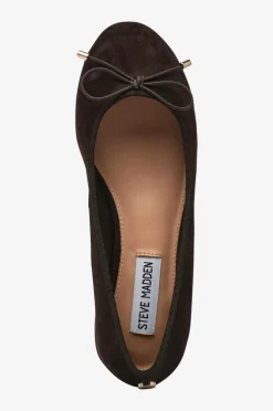 Steve Madden Ballerinasko>Ballerinasko Cherisher Chocolate Brown Suede