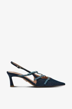 Steve Madden Højhælet sko Liana Slingbacks Blue denim