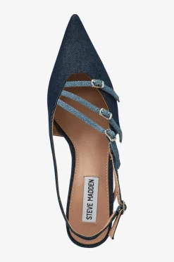 Steve Madden Højhælet sko Liana Slingbacks Blue denim