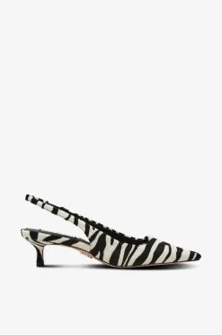 Steve Madden Højhælet sko Kari Slingback Zebra