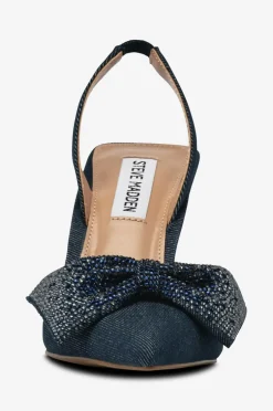 Steve Madden Højhælet sko Niteowl Sandal Blue denim