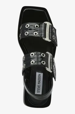 Steve Madden Sandaler & Sandaler Med Hæl>Sandaler Saria-E Flat Sandals Black patent